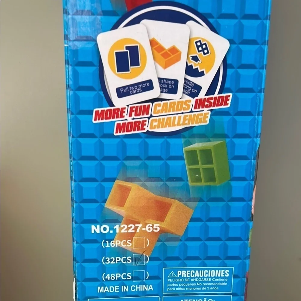 Blue and Red Building Blocks Set for Creative Play